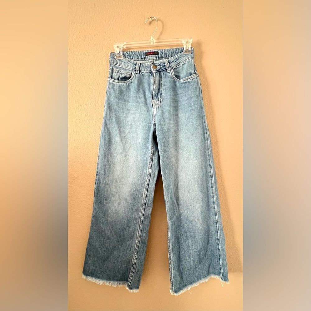 Ginger High Rise Wide Leg Jeans